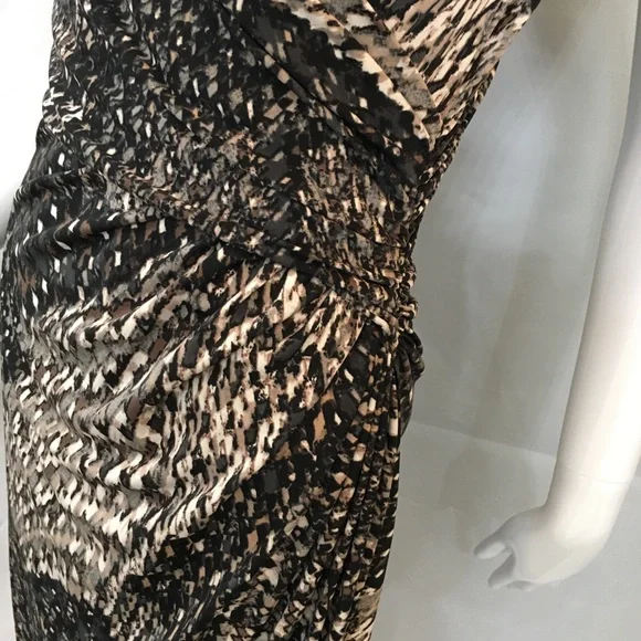 Nine West animal print ‘wrap’ dress Size 4 - Picture 7 of 13